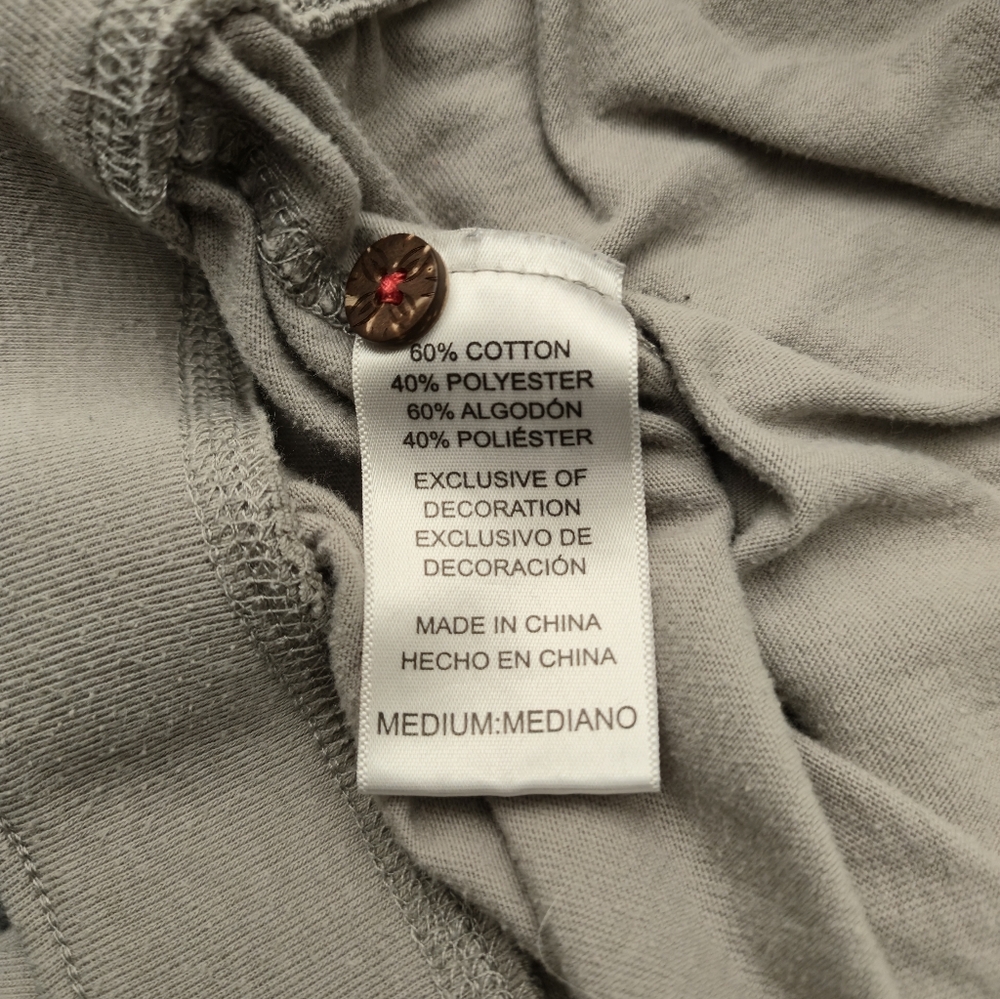 Tommy Bahama M Gray Ribbed Drawstring Lounge Pajama Sleep Pants - Picture 8 of 13